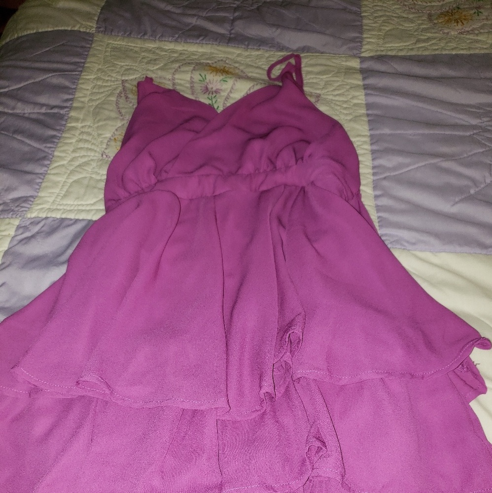 Boutique size small ruffled romper